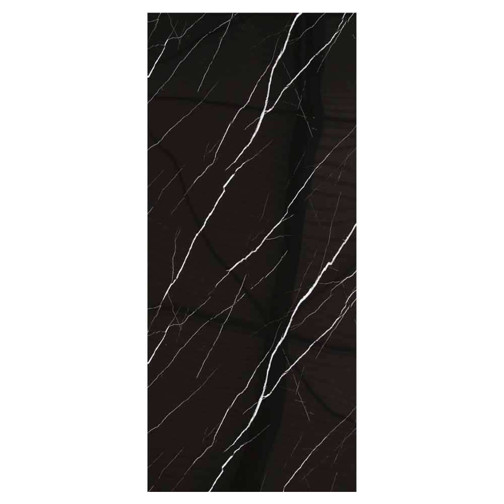 Marmer plaat - Nero Maquina - Waterbestendig wandpaneel PVC - 280x122cm